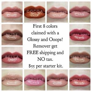 Praline rose glossy gloss and bougainville gloss